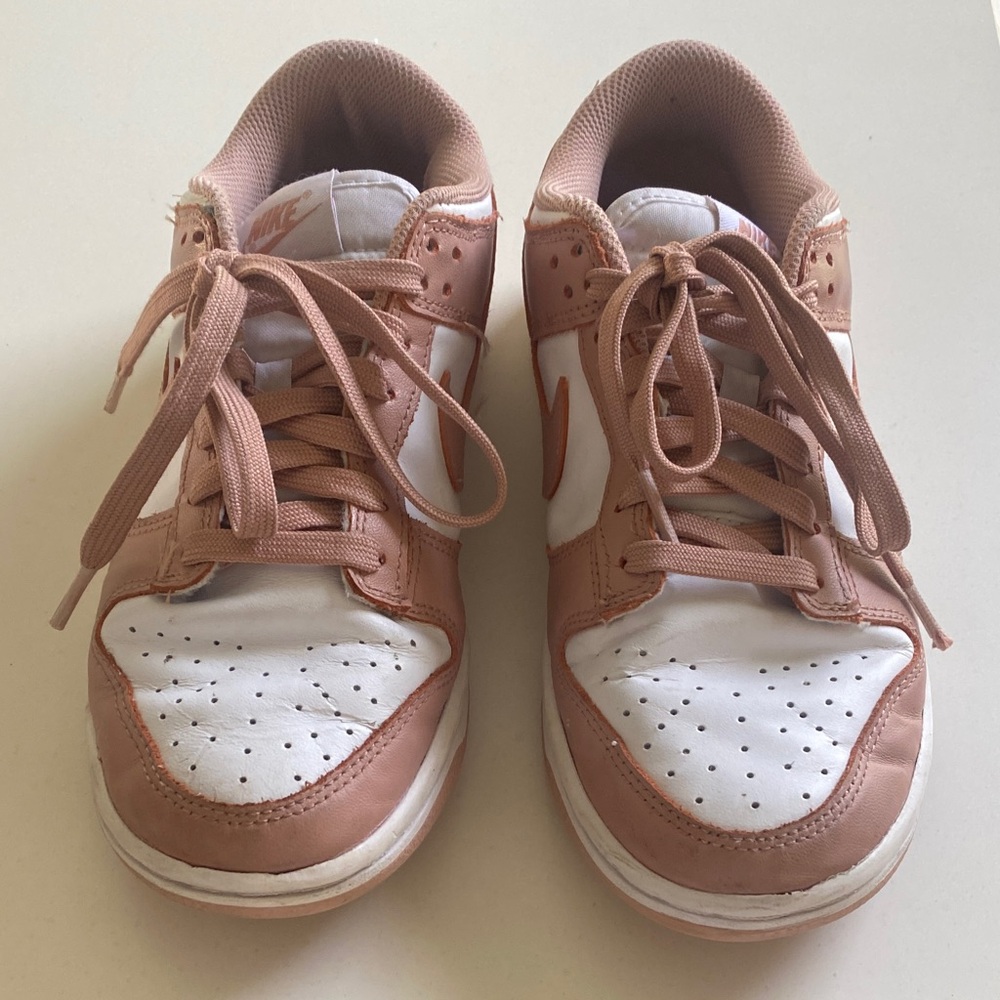 Nike Blush pink and White Athletic Shoes